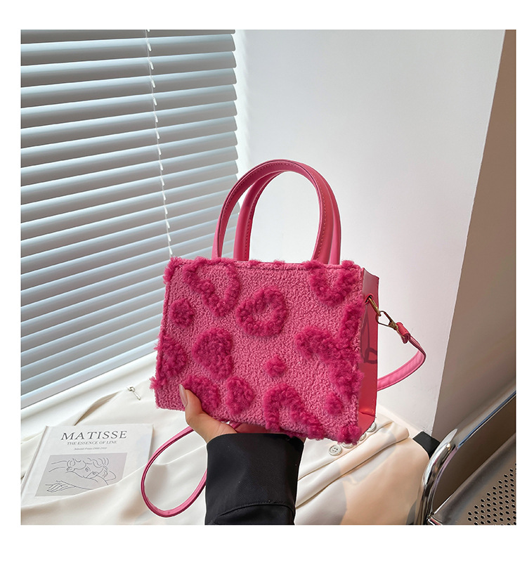 Womens Plush Stylish Handbag With A Premium Feelversatile Crossbody Bag