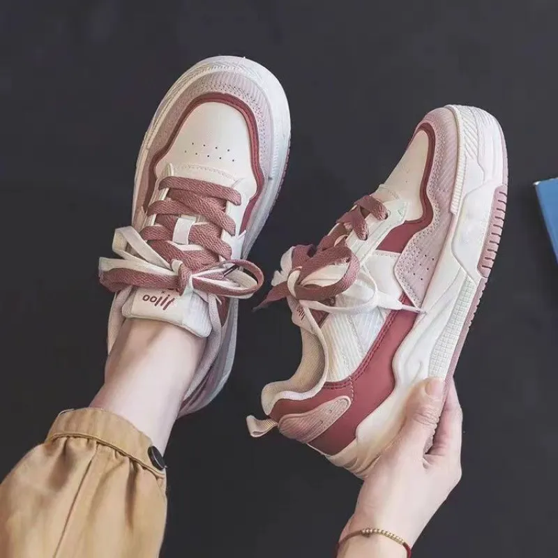 Spring Rubber Sneaker Low Top - Pink