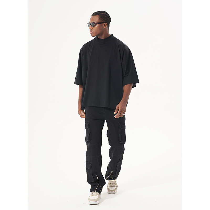Men's Loose-fit Oversized Solid-color Top