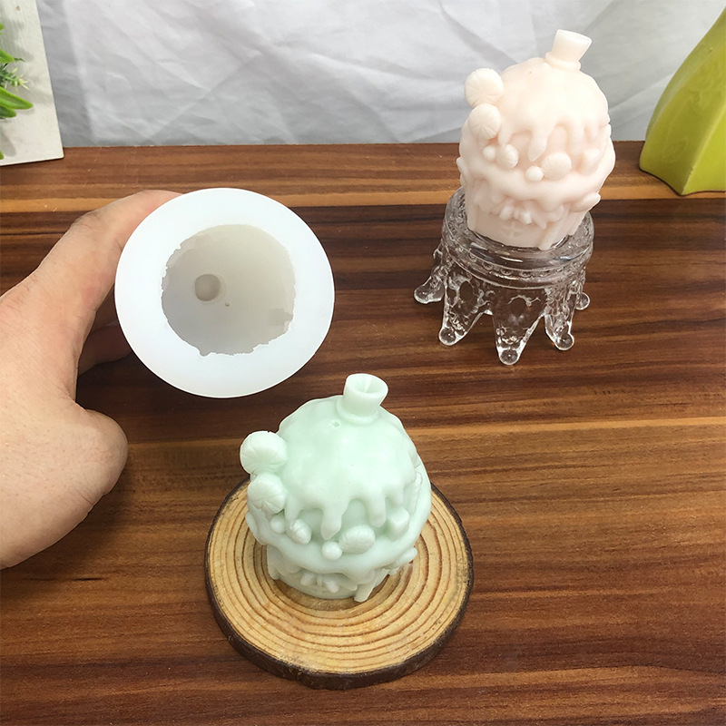 Title 9, Christmas Stereo Sweet House Candle Mould Diy C...