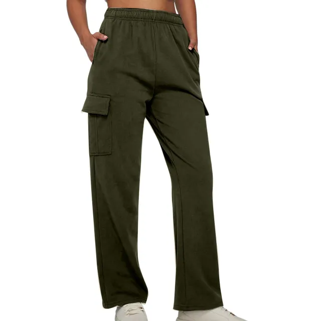 Autumn And Winter Workwear For Women's American Casual Sports Pants Army Green - Shop at LoveMi