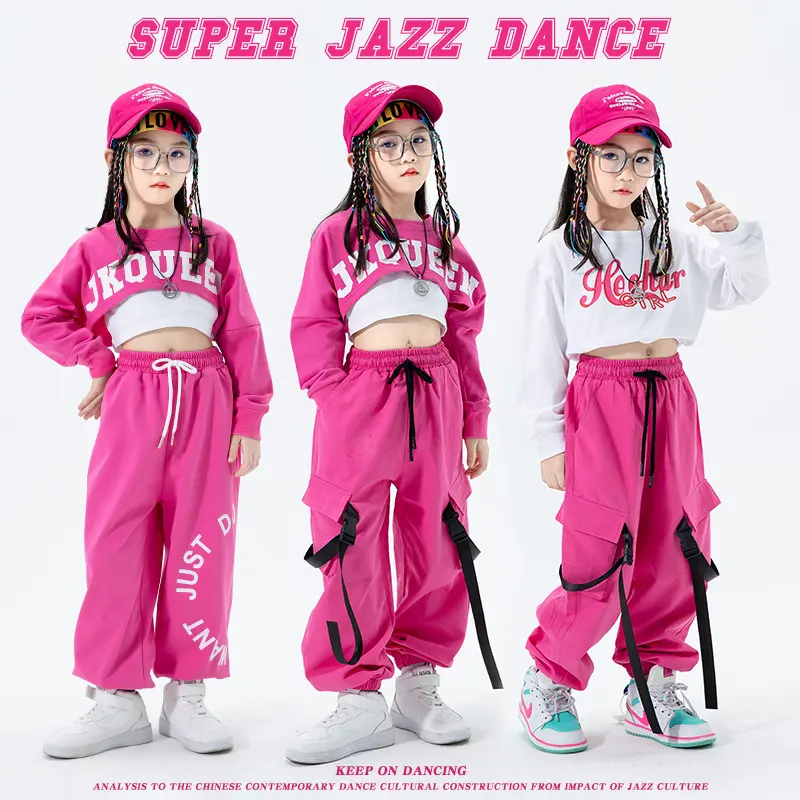 Girls' Jazz Dance Performance Outfit