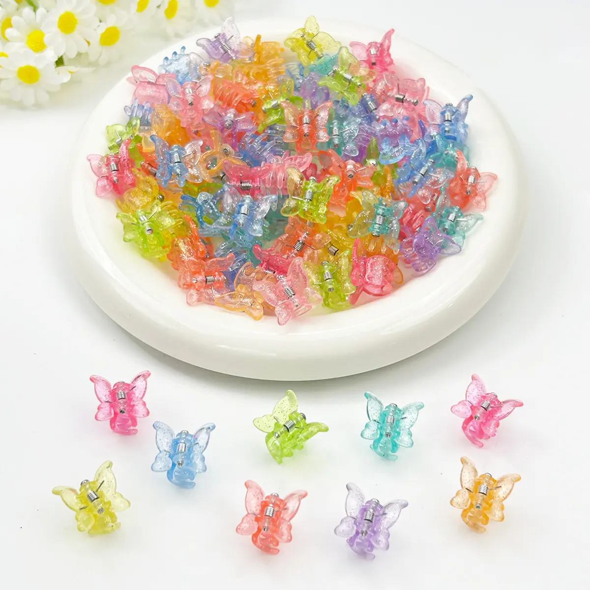 Childrens Small Mini Butterfly Hair Clip