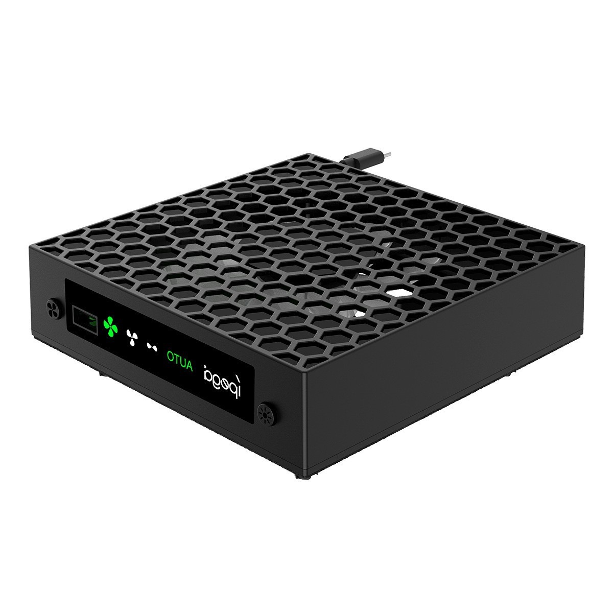 PC Temperature-control Cooling Fan With RGB Lighting Headset Holder And Gaming Accessory Rack 5