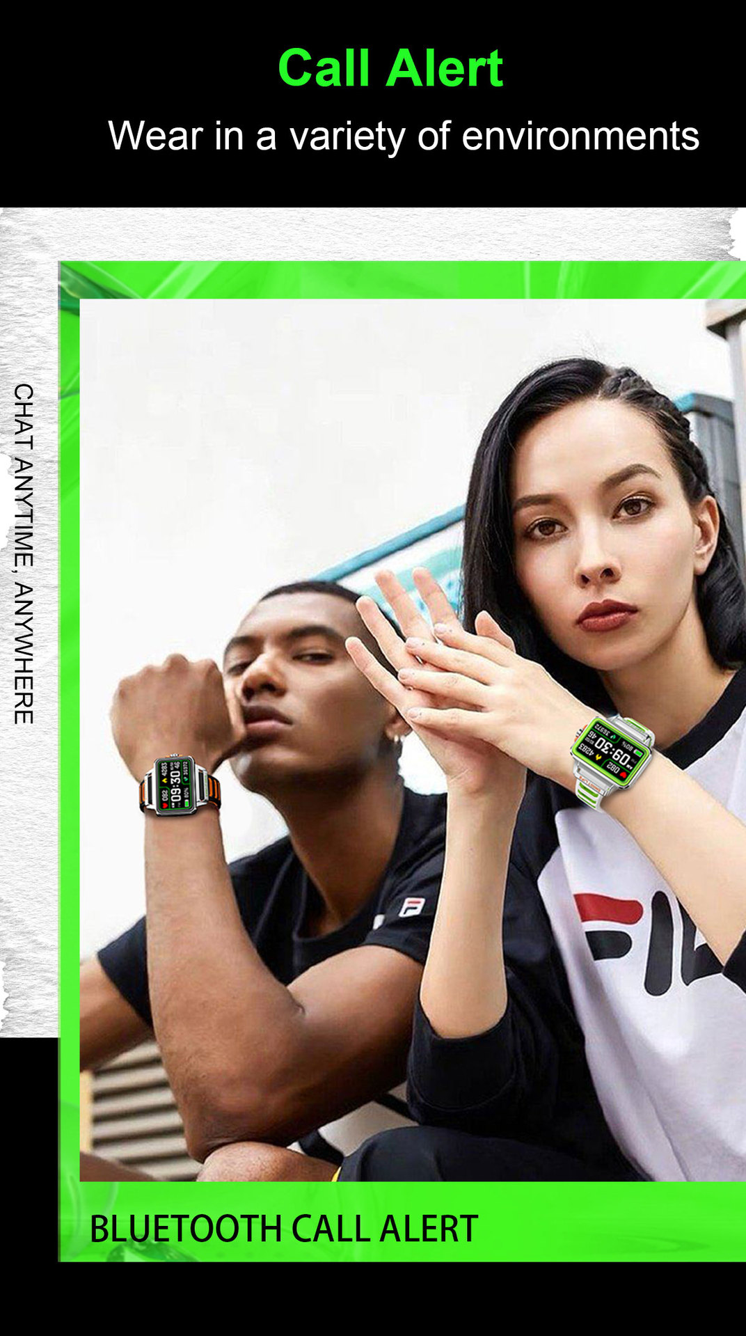 Montre connectée mode — Écran carré 1,57 pouce 18