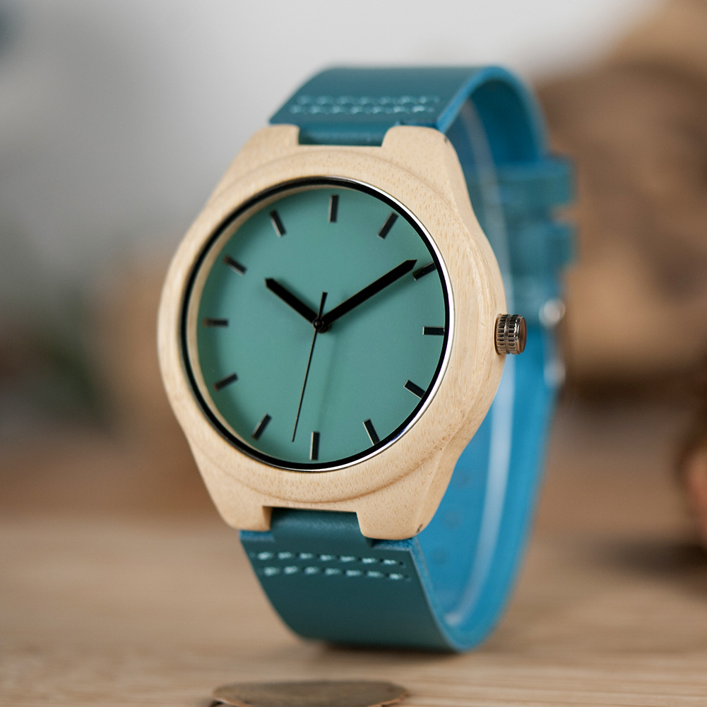 F20 Classic Wooden Analog Quartz Watch 4