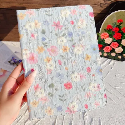 Applicable To Pad Protective Leather Case Flower Drop-resistant Case With Pen Slot