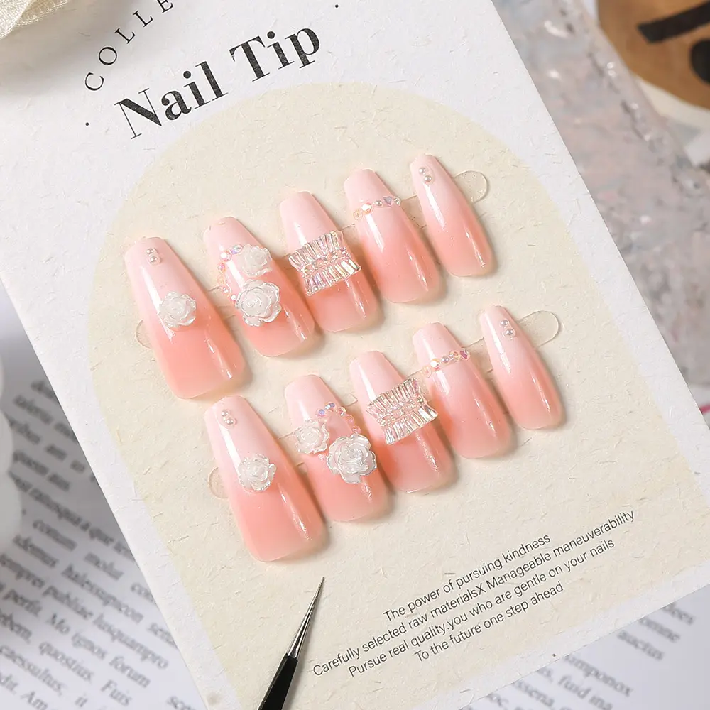 Ice Crystal Multilayer Bow Nail Tip 3