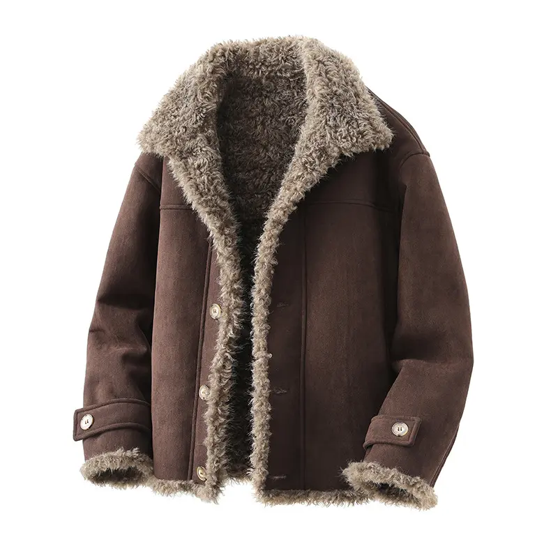 Oversized Faux Lambskin Jacket