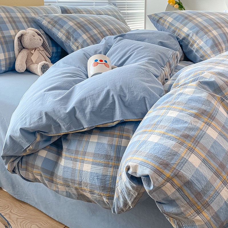 Pure Cotton Class A Four-piece Quilt Cover Household Pure Cotton Bed Sheet Duvet Cover - Image 10