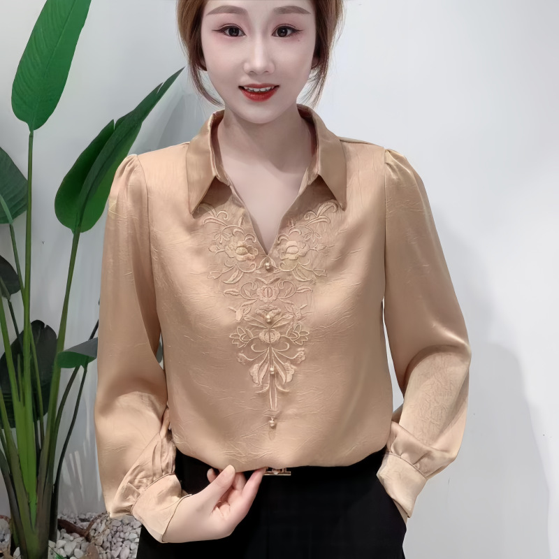 Chic Western-style Blouseslimming Designer-cut Shirt