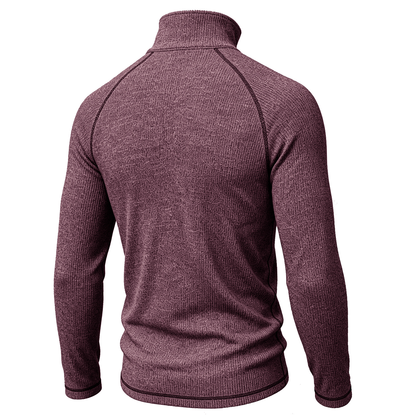 Men's zip-up turtleneck top