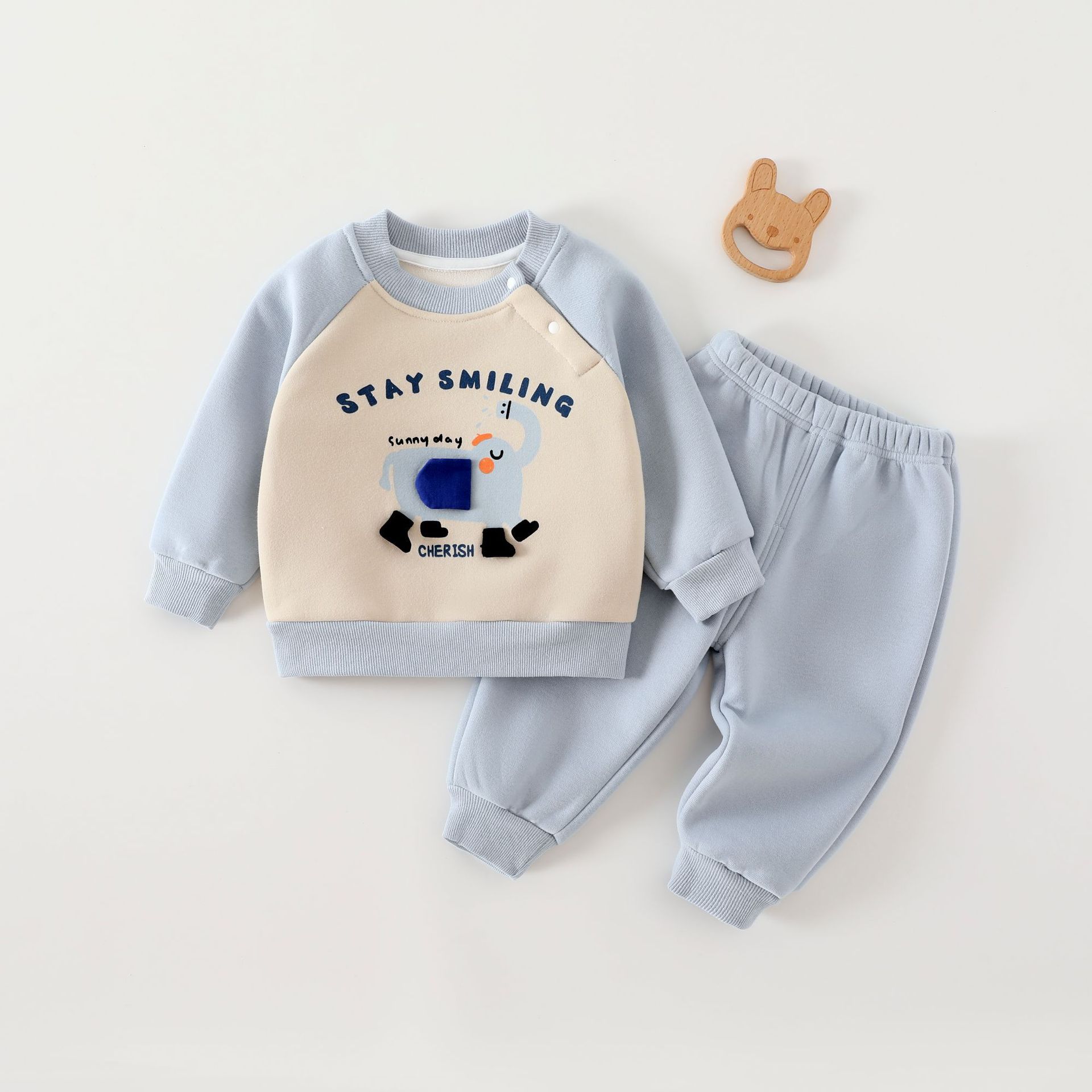 Infant And Toddler Clothing Sweatshirt And Pants Two-piece Set