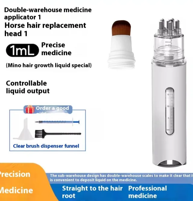 Hair Growth And Solidification Liquid Guide Comb Ivory White Brush Head - Shop at LoveMi