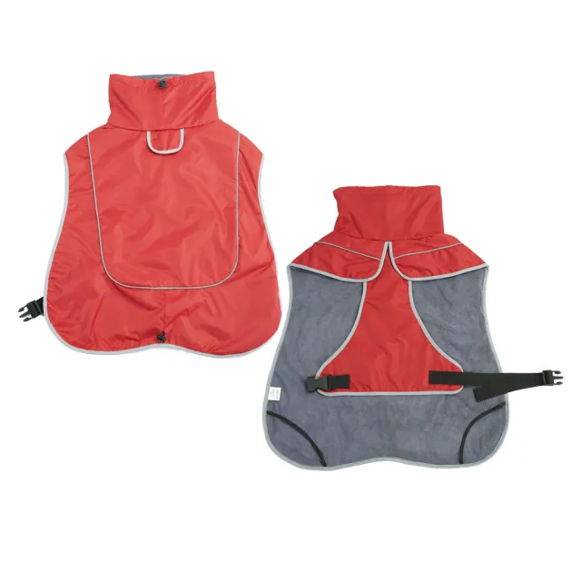 Pet Dog Warm Shell Jacket Bright Red - Shop at LoveMi
