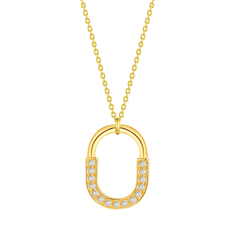 U-shaped Necklace Net Red Wind Personality O-ring Chain