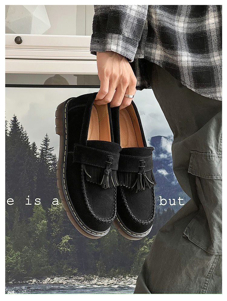 Title 3, Fur Platform Woven Tassel Men