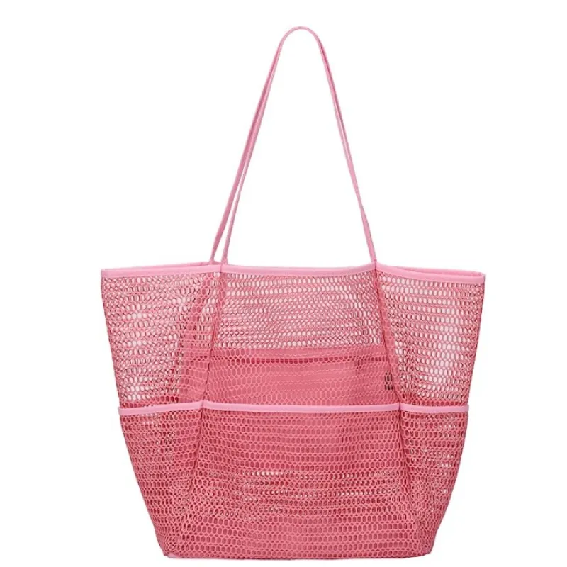 Out Portable Travel Beach Bag Shoulder Handbag - Pink
