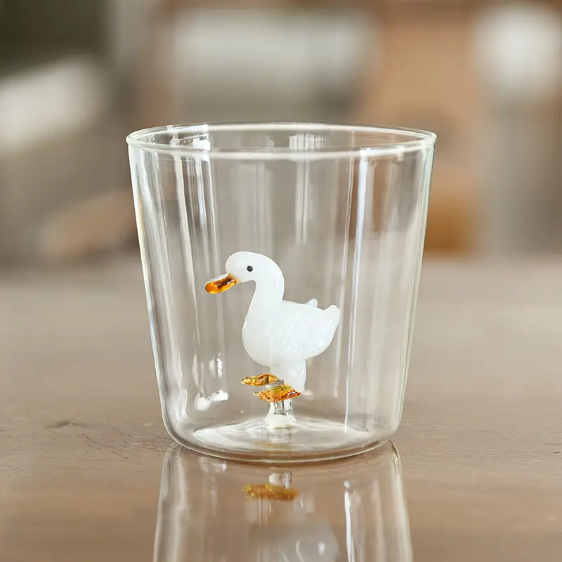 Three-dimensional Animal Water Cute Simple Bear Glass Cup