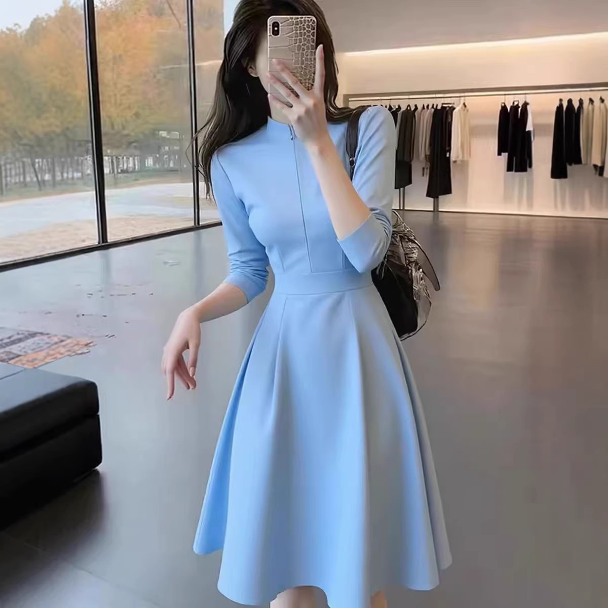 French-style Elegant Commuter Dress For Women