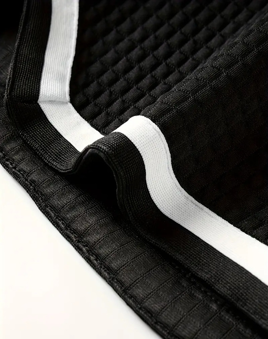 Men's Casual Loose Striped Webbing Trendy Plaid Sports Shorts