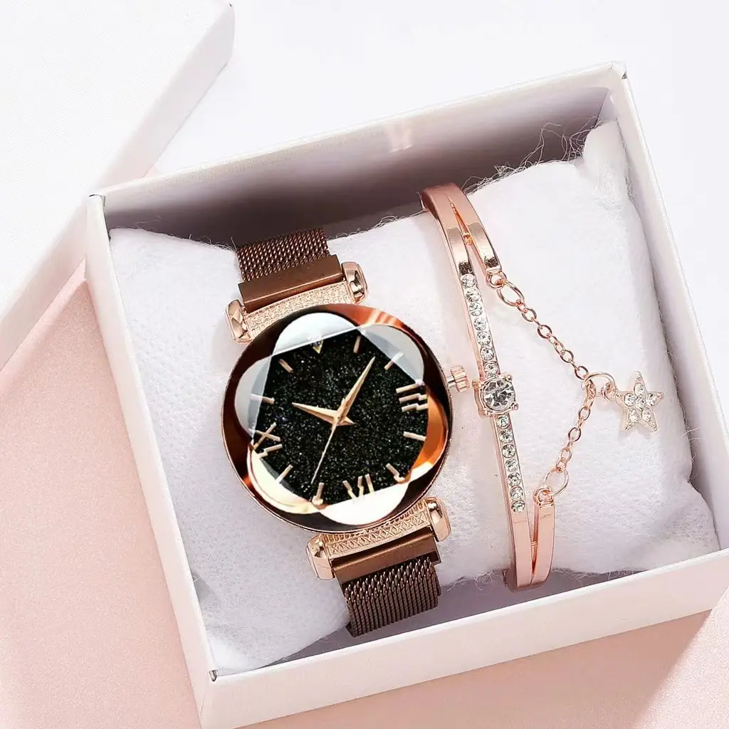 Magnetic-steel Starry Sky Roman-style Women's Watch