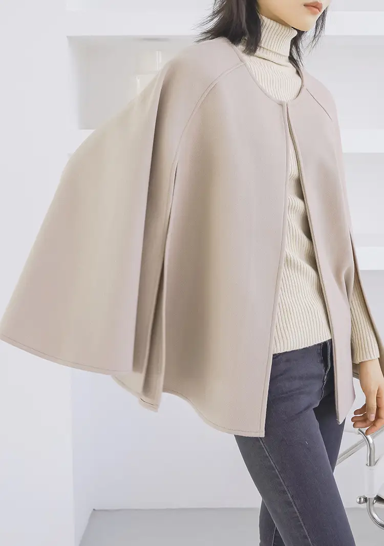 Autumn And Winter Woolen Overcoat Women's Autumn All-matching Outer Wear Shawl
