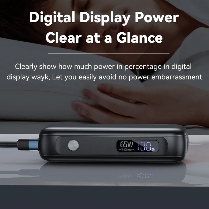 15000mAh Large Capacity Digital Display Mobile Power Supply 7