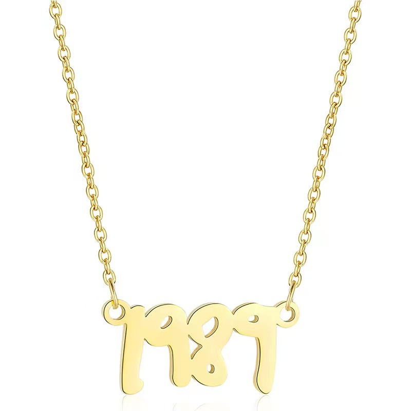 Stainless Steel Necklace Clavicle Chain Music Lovers Gift