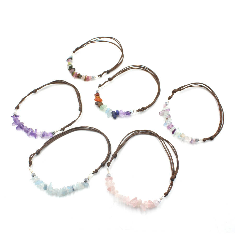 Ethnic Style Simple Fashion Natural Stone Crystal Bracelet