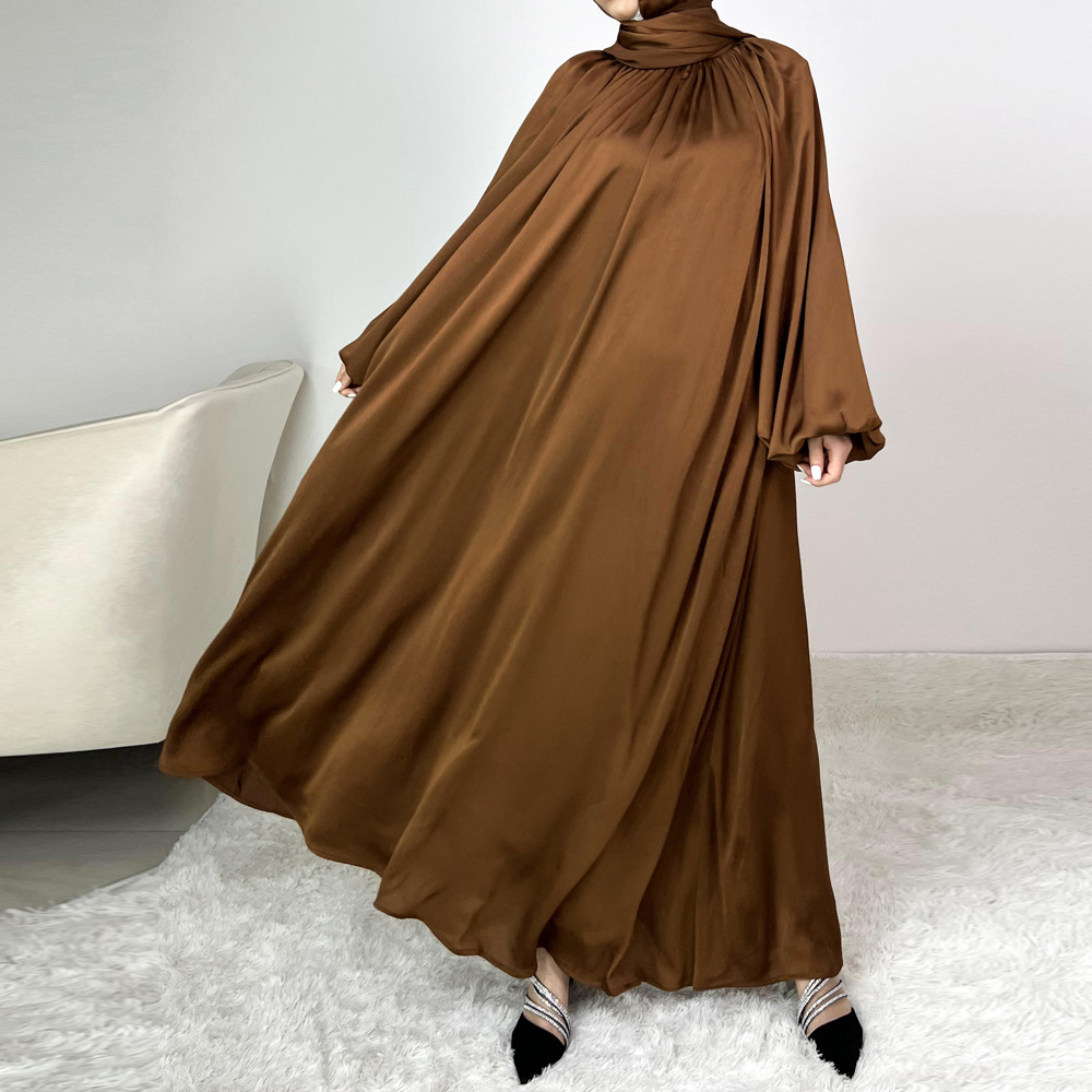 Lantern Sleeve Long Dress, picture 4 of 6