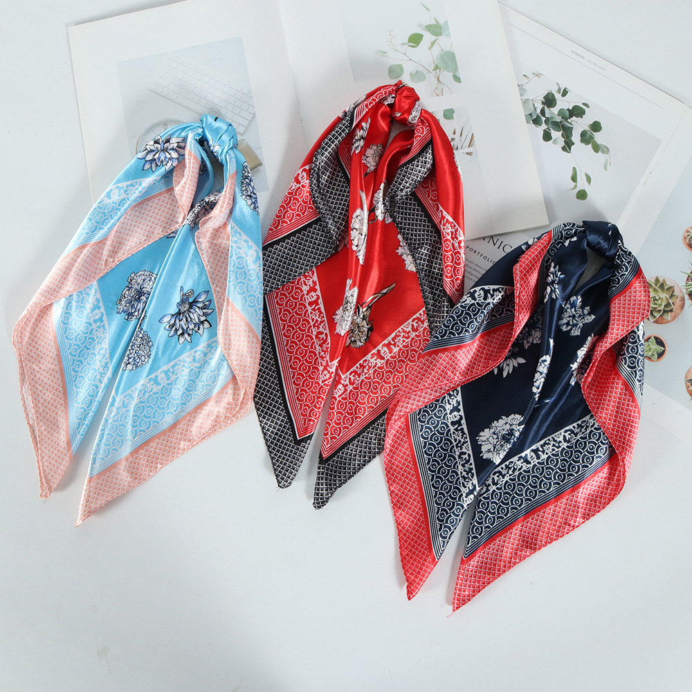 Square Towel Satin Business Work Clothes Small Scarf