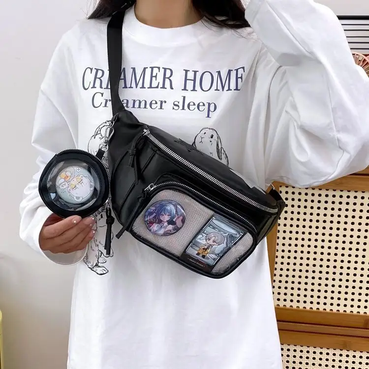 Cute Multi-layer Girl Heart Slanted Chest Bag