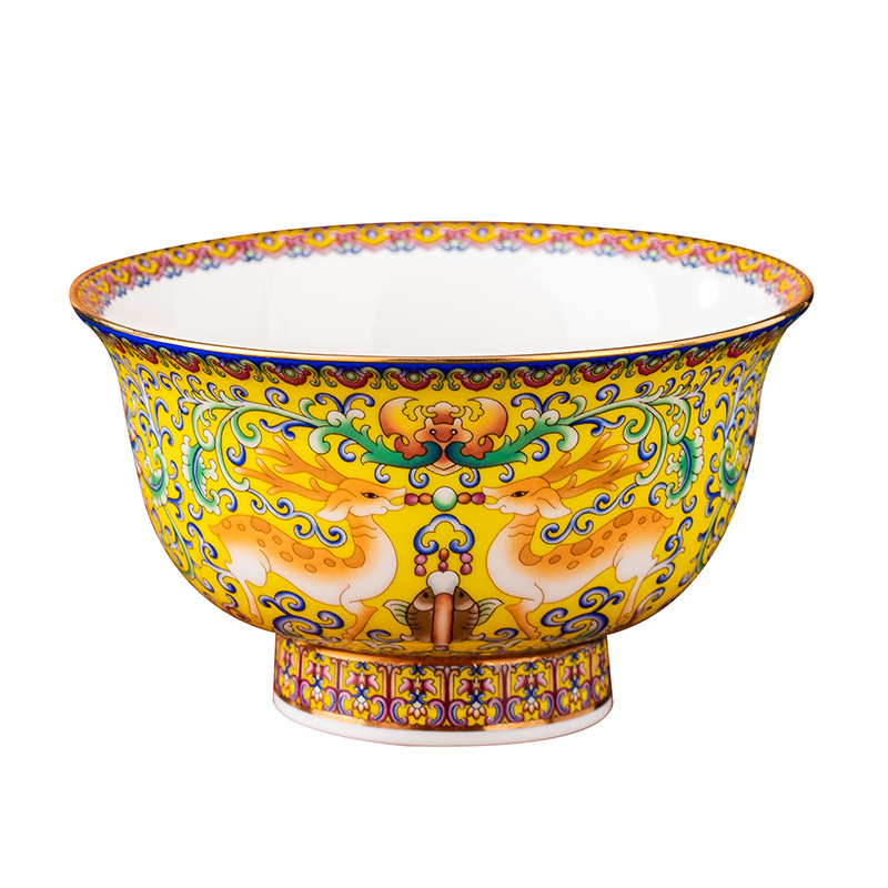 Elk Bone China National Pomegranate Bowl