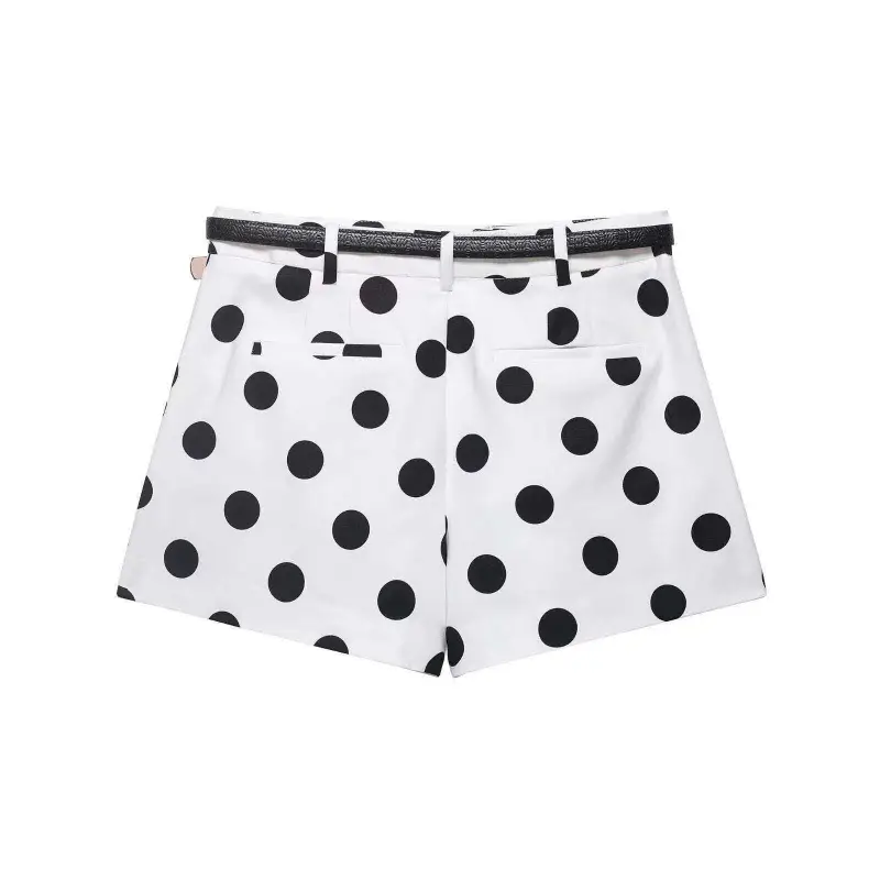 Retro Casual Versatile Polka-dot High-waisted Shorts