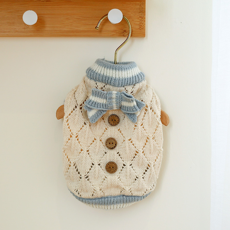 One-piece Star-patterned Sweater For Dogs And Cats In Fall And Winter