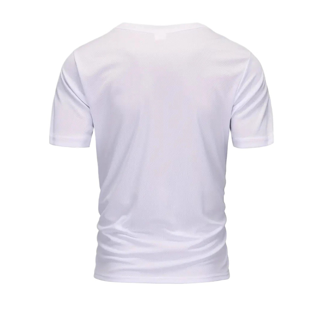 Mens Casual Loose-Fit Mesh Short-Sleeve T-Shirt