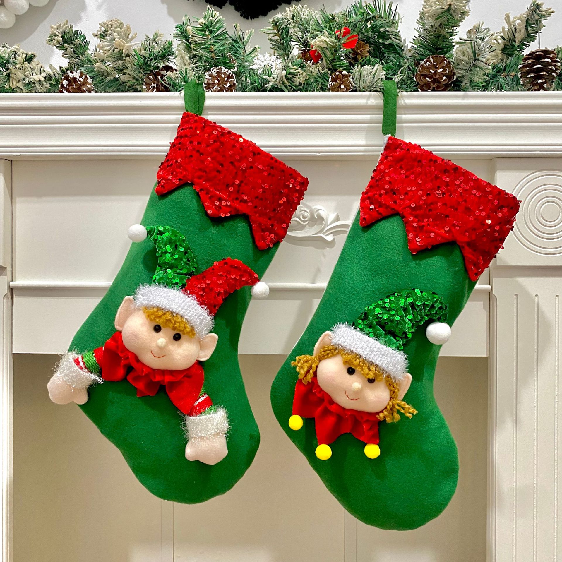 Title 2, Christmas Decorations Kitchen Window Dress Up H...