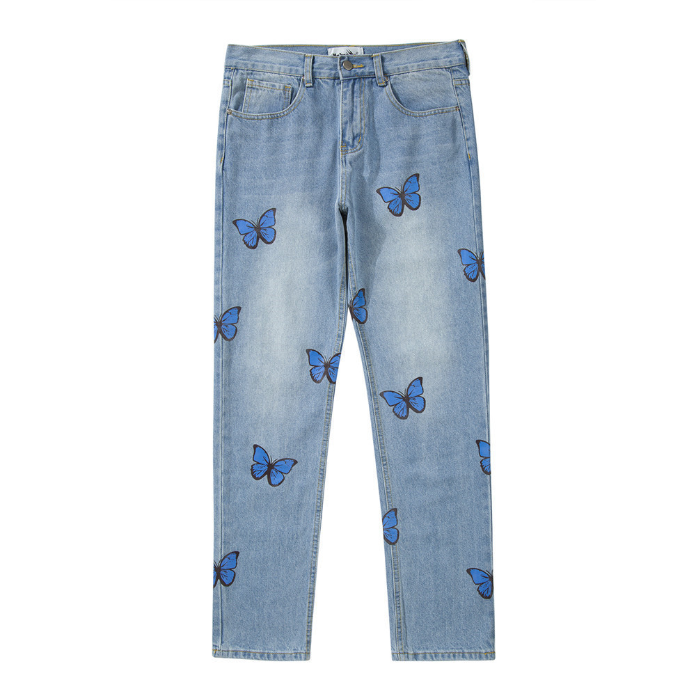 Title 1, Mens European and American Butterfly Print Was...