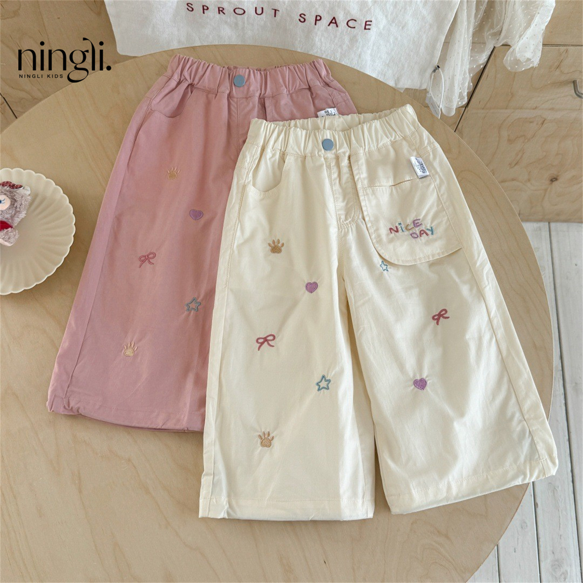 Girls' Workwear Children's Straight-leg Pants Western-style And Fashionable