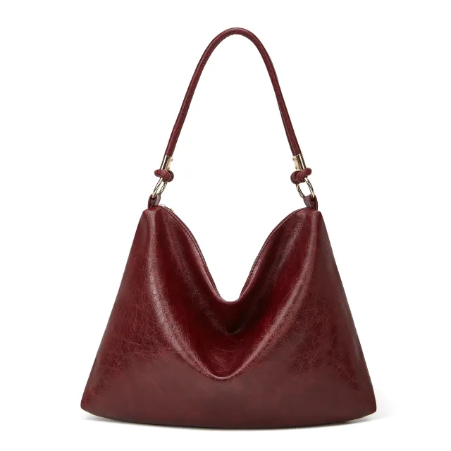 Women's Bag Handbag Large Capacity Soft Leather Vintage Tote Bag Red - Shop at LoveMi