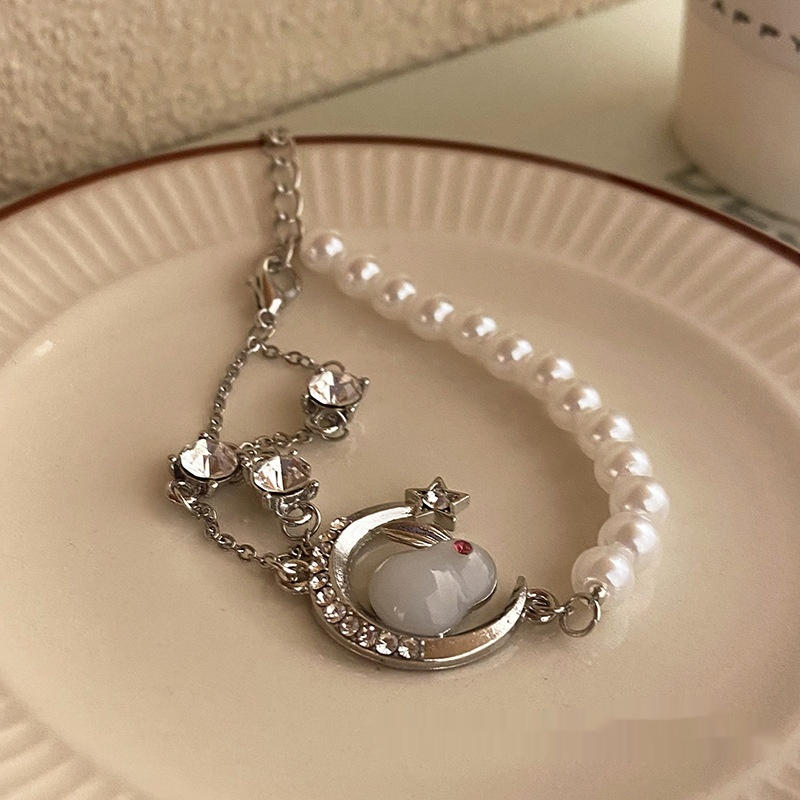 Women's Fashion Temperament Pearl Heart Bracelet