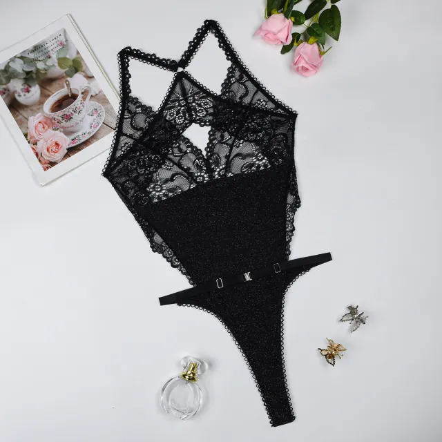 Women's Fashion Personalized Lace Jumpsuit Black - Shop at LoveMi