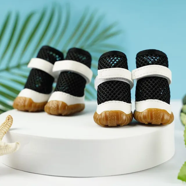 No Foot Loss When Going Out Pet Booties Small Dog Black 4 Only - Shop at LoveMi