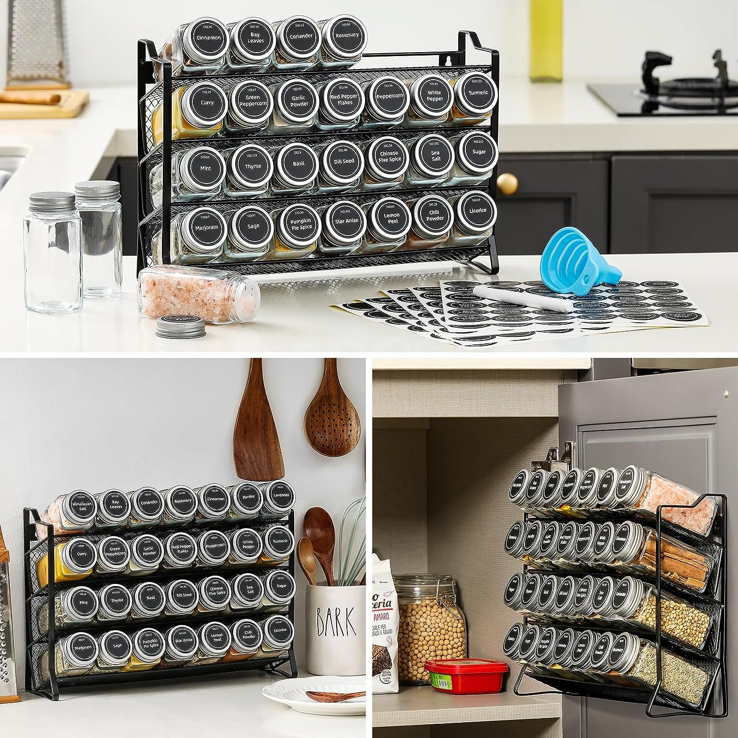 Four-layer Mesh Wall Storage Rack