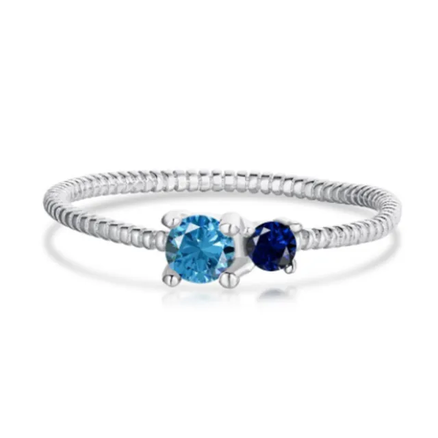Sterling Silver Geometric Love Heart shaped Ring Versatile No 8 - Shop at LoveMi