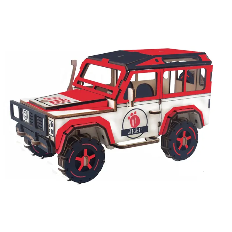 Stall Supply Wooden DIY Assembled Car Simulation