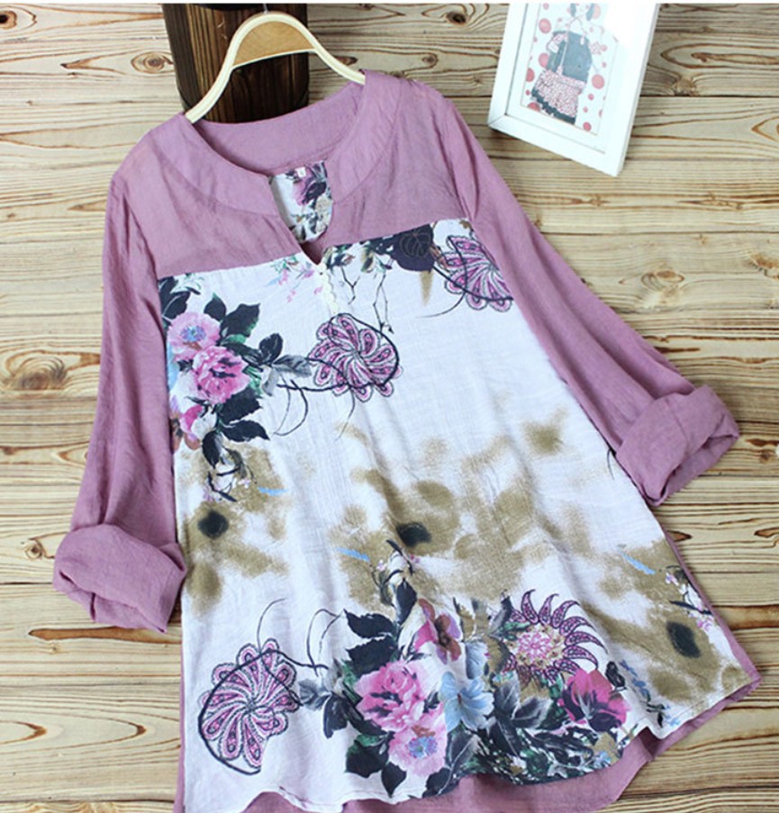 Women's Cotton Shirt (White-S)