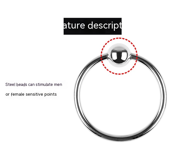 Toy Supplies Metal Horseshoe Ring Single Bead Ring 3