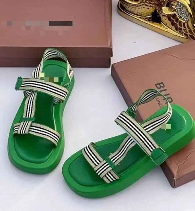 Velcro Ankle strap Buckle Women's Open Toe Sandals Green - Shop at LoveMi